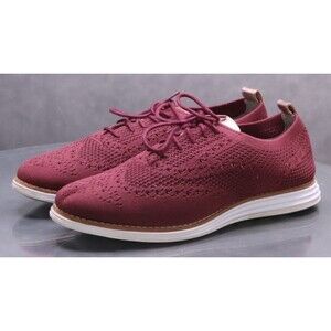 Cole Haan Original Grand Women's Wingtip Oxfords Shoes Size 8.5 Burgundy EUC